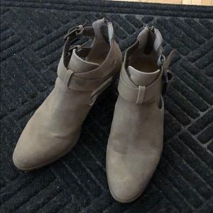 Booties with cutout
